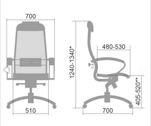 Ղեկավարի աթոռ Metta, SL-1.03 COMFORT-1.01 - Image 5