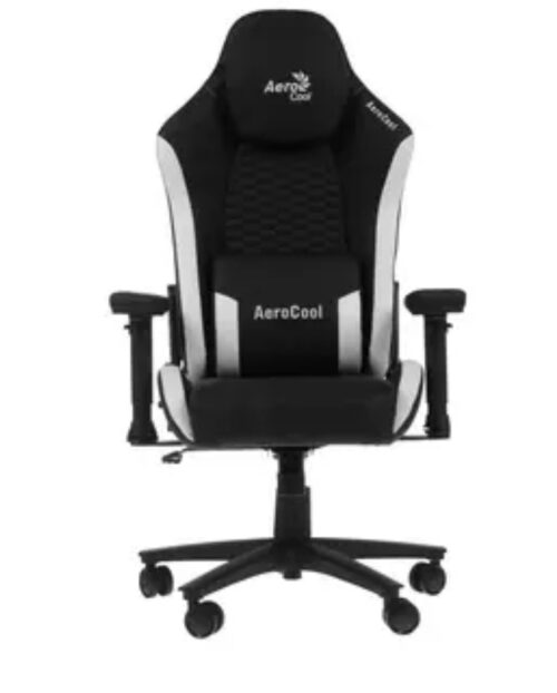 Խաղային աթոռ Aerocool, Crown Leatherette B/White - Image 2