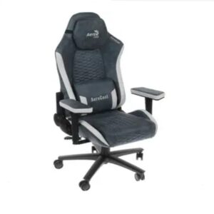 Խաղային աթոռ Aerocool, Crown AeroSuede Steel Blue