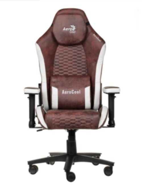 Խաղային աթոռ Aerocool, Crown AeroSuede Burgundy Red - Image 2