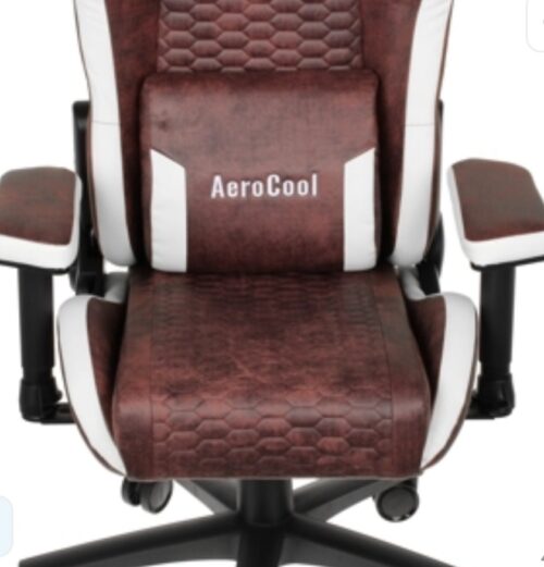 Խաղային աթոռ Aerocool, Crown AeroSuede Burgundy Red - Image 3