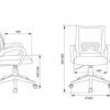 Գրասենյակային աթոռ Burocrat, CH-W695NLT/PK/tw-13a - Image 5