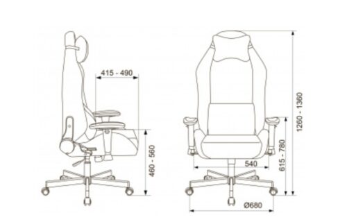 Խաղային աթոռ Burocrat, Knight T1 - Image 2