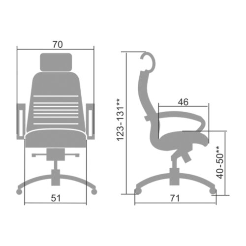 Ղեկավարի աթոռ Metta, KL-20302/սպ - Image 7